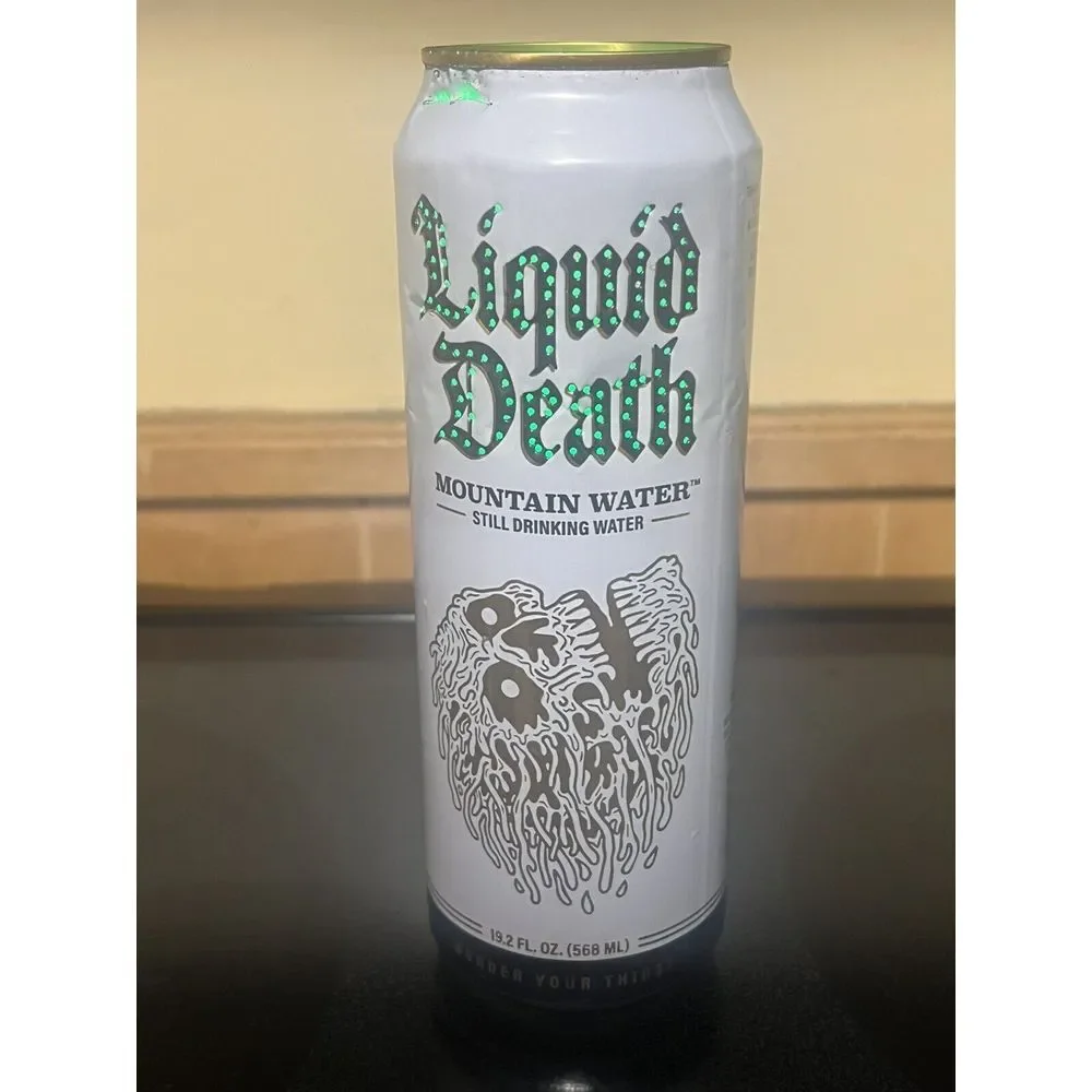 Liquid Death Mountain Water Lamp Collectible Can Desk‎ Ornament Man Cave - Picture 5 of 6